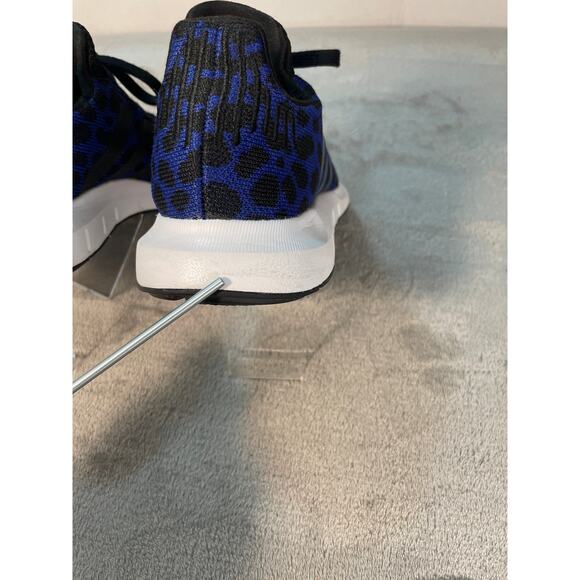 Adidas Swift Run Blue Leopard Print Sneakers - Size 7.5 - Picture 8 of 9